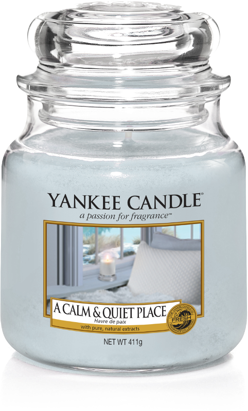 Yankee Candle "A Calm & Quiet Place" im mittleren Glas