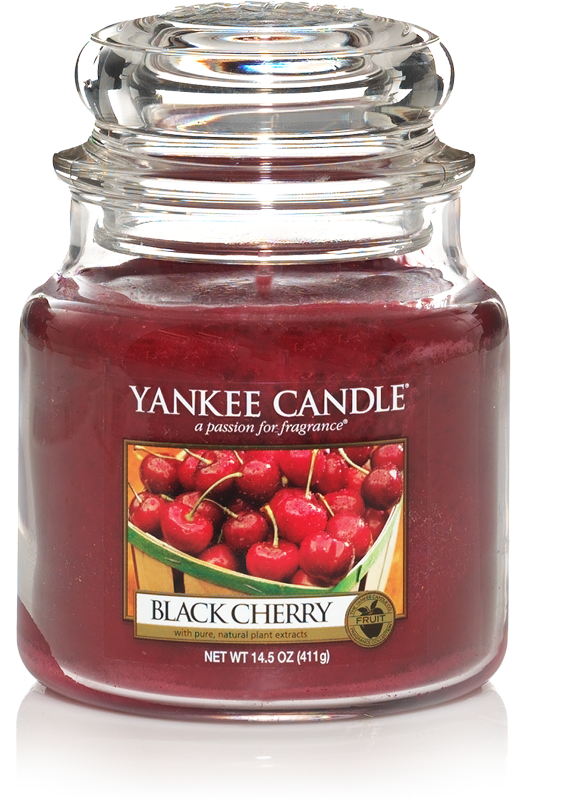 Yankee Candle "Black Cherry" im mittleren Glas