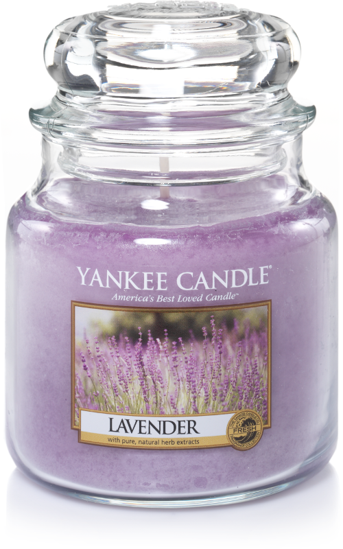 Yankee Candle "Lavender" im mittleren Glas