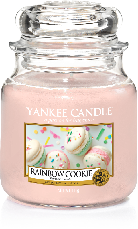 Yankee Candle "Rainbow Cookie" im mittleren Glas