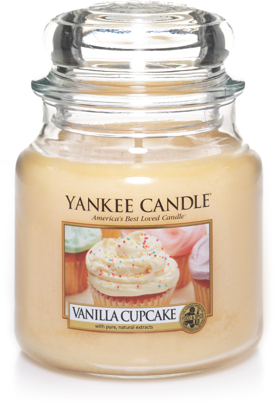 Yankee Candle "Vanilla Cupcake" im mittleren Glas