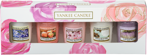 Yankee Candle Geschenkset mit 5 Samplers® Votivkerzen (Frühling)