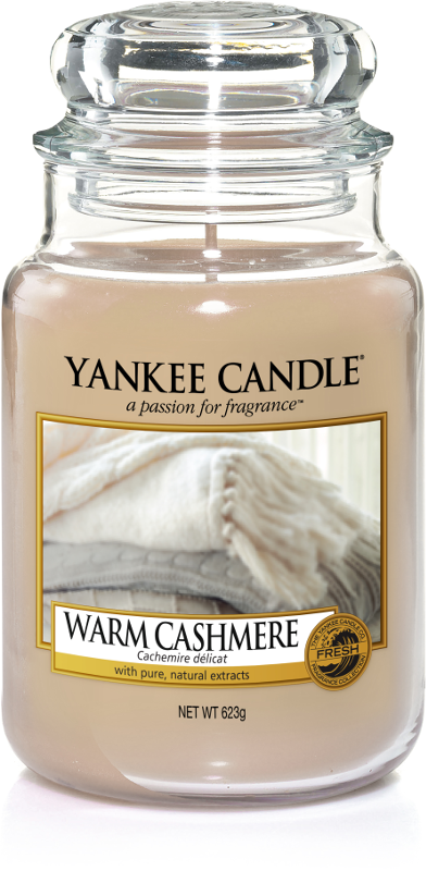 Yankee Candle "Warm Cashmere" im großen Glas