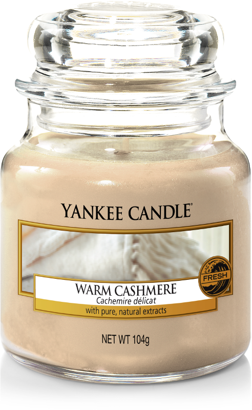 Yankee Candle "Warm Cashmere" im kleinen Glas