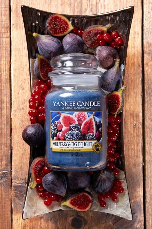 Yankee Candle "Mulberry & Fig Delight" im großen Glas