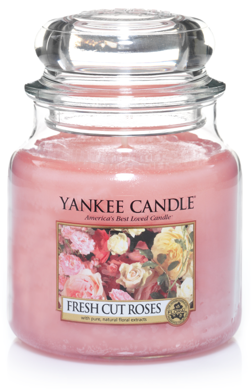 Yankee Candle "Fresh Cut Roses" im mittleren Glas