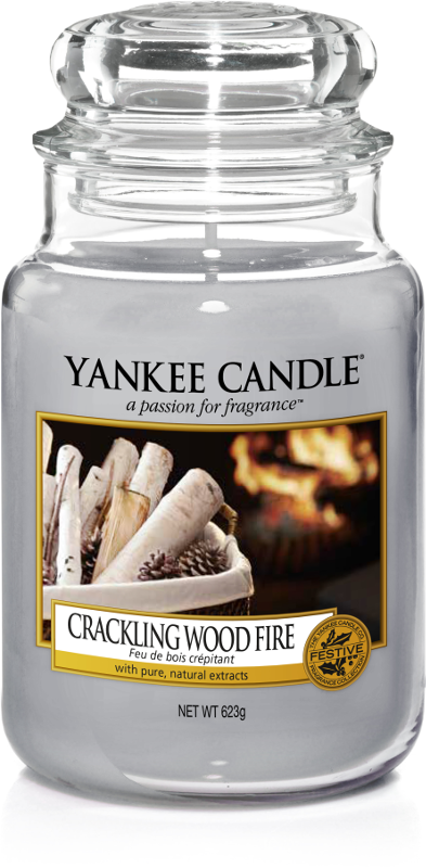 Yankee Candle "Crackling Wood Fire" im großen Glas