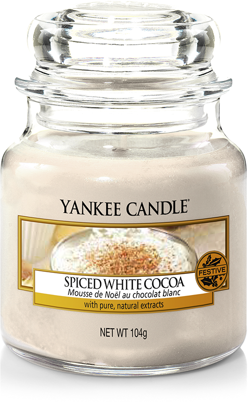 Yankee Candle "Spiced White Cocoa" im kleinen Glas