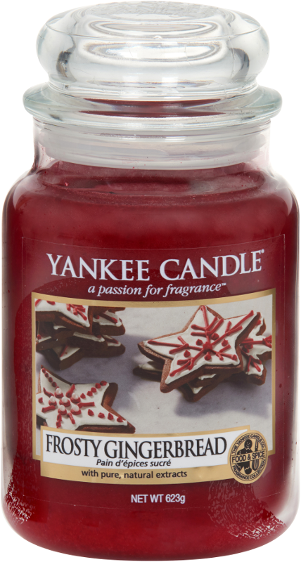 Yankee Candle "Frosty Gingerbread" im großen Glas