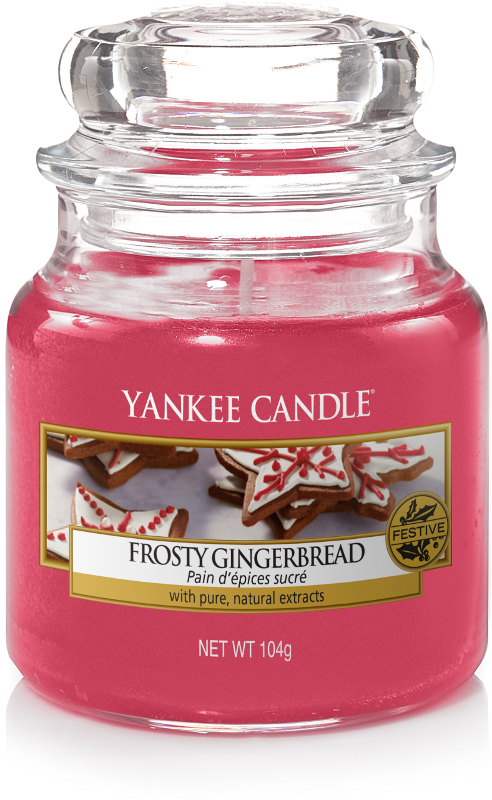 Yankee Candle "Frosty Gingerbread" im kleinen Glas