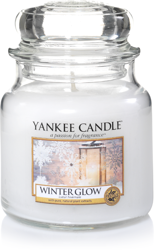 Yankee Candle "Winter Glow" im mittleren Glas
