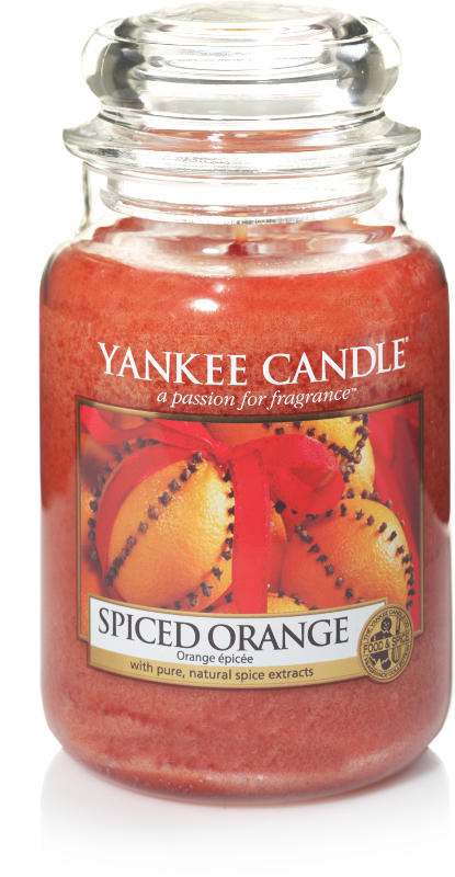 Yankee Candle "Spiced Orange" im großen Glas