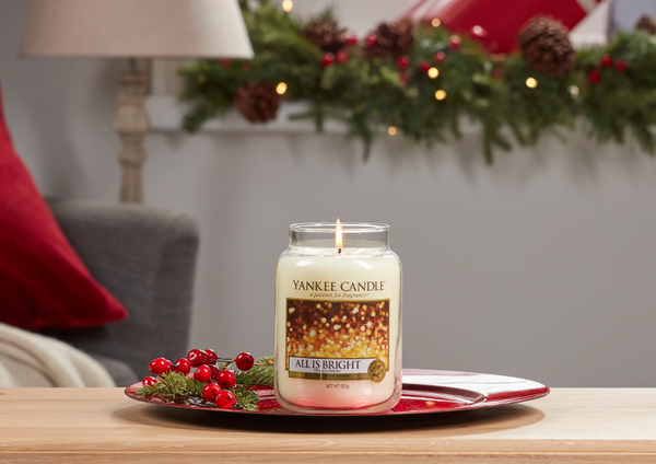 Yankee Candle "All is Bright" im großen Glas