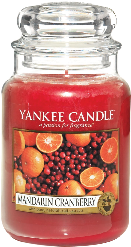 Yankee Candle "Mandarin Cranberry" im großen Glas