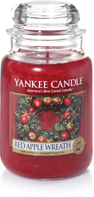 Yankee Candle "Red Apple Wreath" im großen Glas