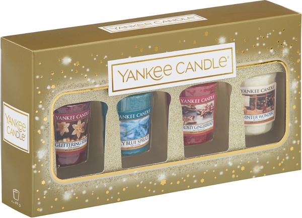 Yankee Candle Holiday Sparkle Geschenkset mit 4 Votivkerzen