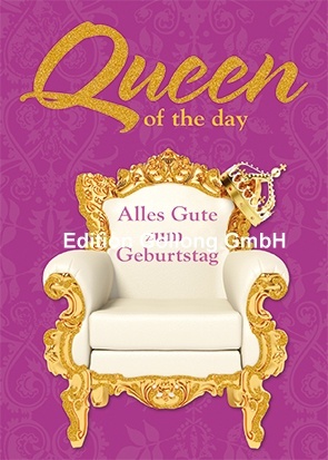 "Queen of the day" Postkarte ♕