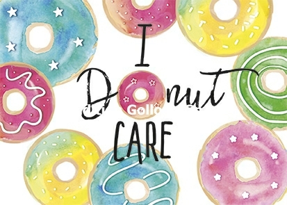 "I Donut Care" Postkarte