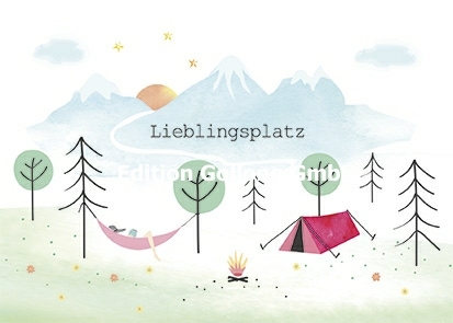 "Lieblingsplatz" Postkarte