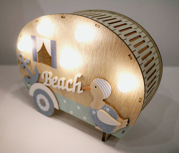 Wohnwagen "Beach" mit Beleuchtung