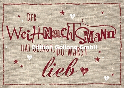 "Der Weihnachtsmann hat gesagt, ..." Postkarte