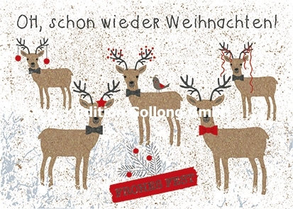 "OH, schon wieder Weihnachten!" Postkarte