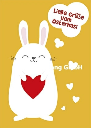 "Liebe Grüße vom Osterhasi" Postkarte