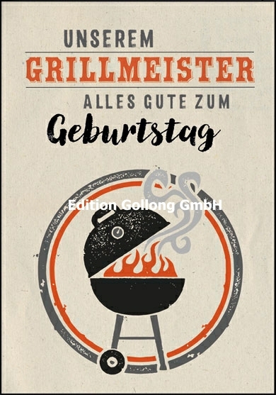 Geburtstagskarte für echte Grillmeister ★ ❀umweltfreundlich❀